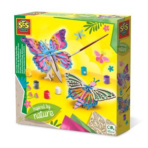 SES Creative Houten vlinders versieren - Inspired by nature