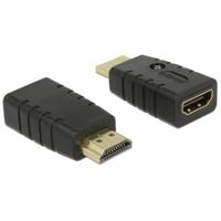 Delock 63320 HDMI Adapter [1x HDMI-stekker - 1x HDMI-bus] Zwart