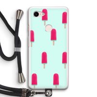 Waterijsje: Pixel 3 Transparant Hoesje met koord