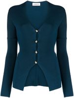 Lanvin merino wool-blend cardigan - Bleu