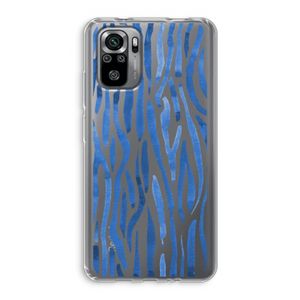 Blauwe nerven: Xiaomi Redmi Note 10S Transparant Hoesje