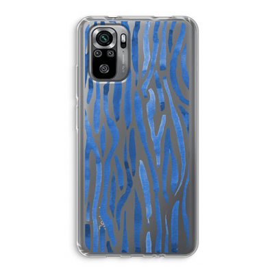 Blauwe nerven: Xiaomi Redmi Note 10S Transparant Hoesje