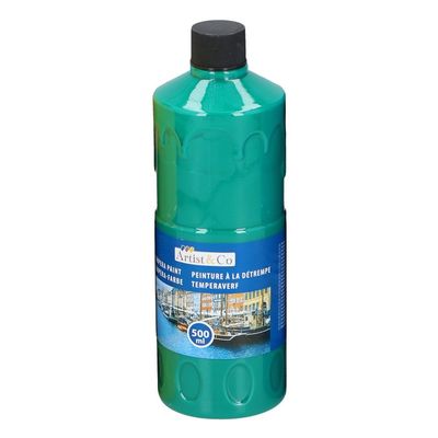 1x Acrylverf / temperaverf fles groen 500 ml 1x Acrylverf / temperaverf fles groen 500 ml