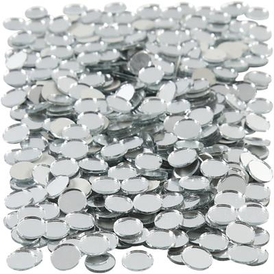Creativ Company Spiegel mozaiek tegels, ronde, d 10 mm, dikte 2 mm, 500 stuk/ 1 doos
