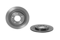 Remschijf COATED DISC LINE BREMBO, Remschijftype: Massief, u.a. fÃ¼r Hyundai, KIA