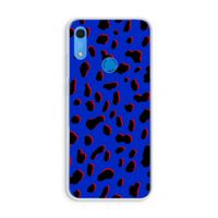 Blue Leopard: Huawei Y6s Transparant Hoesje