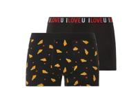 LIVERGY 2 heren boxers (Zwart, S)