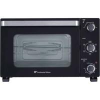 CONTINENTAL EDISON CEMF28B2 - Miniforno elettrico 28L nero - 1500W - Girarrosto, Convezione naturale
