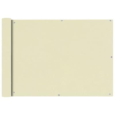 VidaXL Balkonscherm oxford textiel 75x600 cm crème