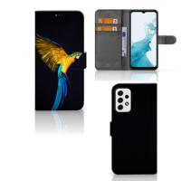 Samsung Galaxy A23 | Telefoonhoesje | Met pasjeshouder | Papegaai