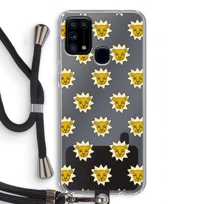 Leeuwenkoppen: Samsung Galaxy M31 Transparant Hoesje met koord