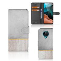 Xiaomi Poco F2 Pro | Book Style Case | Wood Concrete Xiaomi Poco F2 Pro | Book Style Case | Wood Concrete