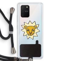 Kleine leeuw: Samsung Galaxy S10 Lite Transparant Hoesje met koord