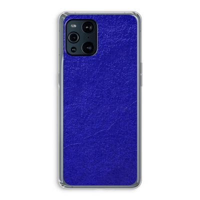 Majorelle Blue: Oppo Find X3 Pro Transparant Hoesje