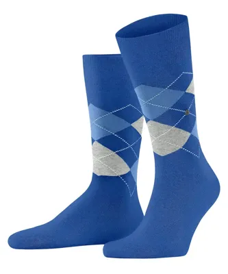 Burlington 2-paar heren sokken - Cadeau verpakking - Gift Box - Katoenen sokken met ruit print