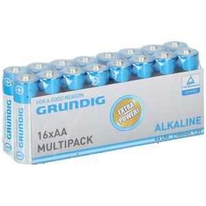 16x Grundig AA batterijen alkaline 1.5 V