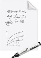 Legamaster Magic-Chart whiteboard folie, ft 60 x 80 cm, wit, effen, rol van 25 vel Legamaster Magic-Chart whiteboard folie, ft 60 x 80 cm, wit, effen, rol van 25 vel