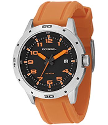 Horlogeband Fossil AM4201 Silicoon Oranje 22mm