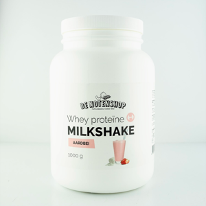 Whey proteïne milkshake aardbei 1000 gram