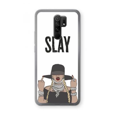 Slay All Day: Xiaomi Redmi 9 Transparant Hoesje