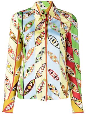 PUCCI chemise à imprimé Iride - Rouge