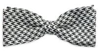 Sir Redman SRBOWTIE24059 Strik Holly Houndstooth - Wit