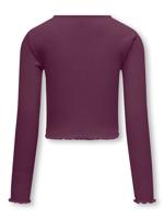 Kids ONLY winter top meisjes - paars - KogNella - stretch fit, longsleeve