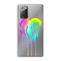 Hold My Heart: Samsung Galaxy Note 20 / Note 20 5G Transparant Hoesje
