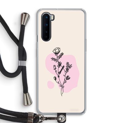 Roses are red: OnePlus Nord Transparant Hoesje met koord