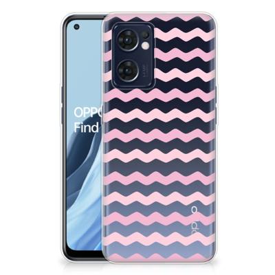 OPPO Reno 7 5G | Find X5 Lite | TPU bumper | Waves Roze
