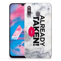 Samsung Galaxy M30 | Siliconen hoesje | met naam Already Taken White