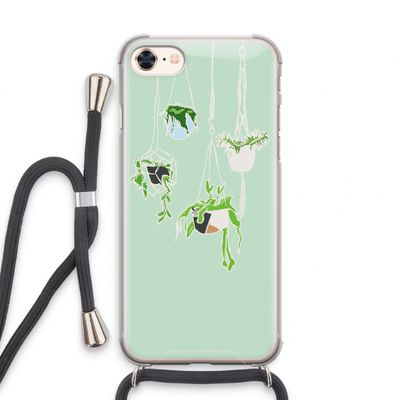 Hang In There: iPhone 7 Transparant Hoesje met koord
