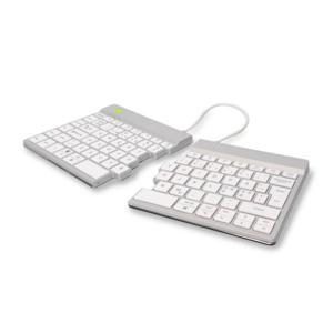 R-Go Tools Ergonomisch toetsenbord R-Go Split Break met pauzesoftware, gesplitst toetsenbord, QWERTY (US), Bluetooth, wit