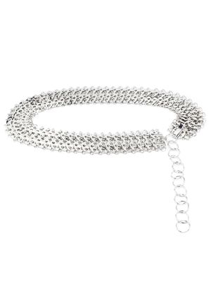 Rabanne ceinture en maille métallique - Argent