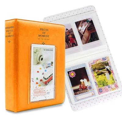 64 zakken naam kaart stukken voor Fujifilm Instax Mini 8/7s/70/25/50s/90 (oranje)