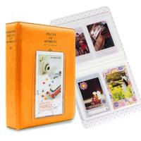 64 zakken naam kaart stukken voor Fujifilm Instax Mini 8/7s/70/25/50s/90 (oranje)