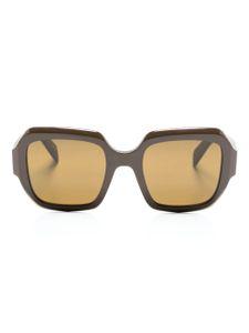 Prada Eyewear lunettes de soleil à monture oversize - Marron