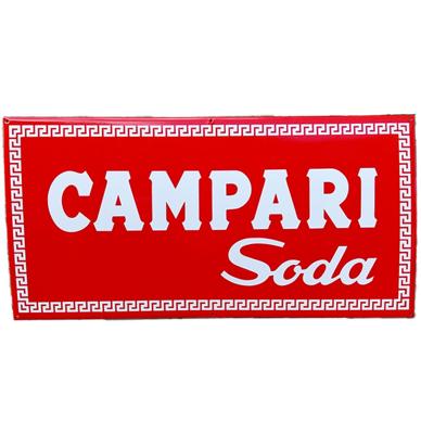 Campari Soda Emaille Bord - 100 x 50cm