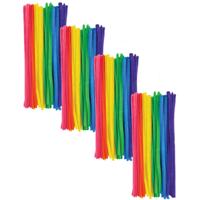 Chenille draad - 120x - gekleurd - 30 cm - hobby/knutsel materialen