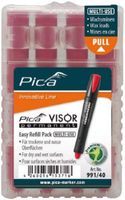 Pica Permanent Navulling rood VISOR 991/40, 4st.