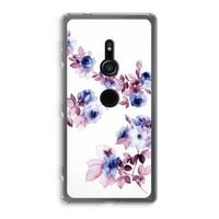 Waterverf bloemen: Sony Xperia XZ2 Transparant Hoesje