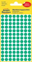 Avery Gekleurde Markeringspunten, groen, Ø 8,0 mm, permanent klevend - thumbnail