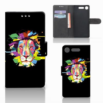 Sony Xperia XZ1 Leuk Hoesje Lion Color Sony Xperia XZ1 Leuk Hoesje Lion Color