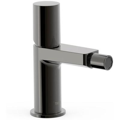 Bidetkraan Tres Project | Opbouw | Mengkraan | 1-knop | Rond | Zwart metallic