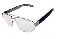 Kost zonnebril Rechthoekig heren zilver/antraciet (20 223) - thumbnail