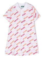 Kenzo Kids robe à imprimé monogrammé - Blanc