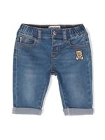 Moschino Kids jean à patch Teddy Bear - Bleu