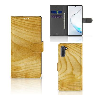 Samsung Galaxy Note 10 | Book Style Case | Licht Hout