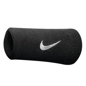 Nike Swoosh Polsband Doublewide Zwart Grijs