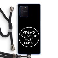 Vriendelijkheid: Samsung Galaxy Note 10 Lite Transparant Hoesje met koord